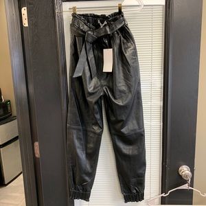 Munthe Houdini leather pants from intermix NWT